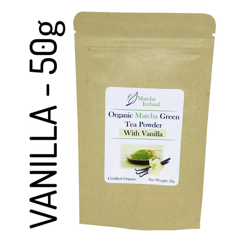 50g - Vanilla Blend - Organic Ceremonial Grade Matcha Green Tea Powder