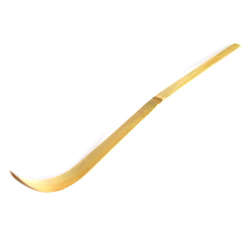 Matcha Ireland Scoop (Chashaku) - Golden Bamboo - 16cm