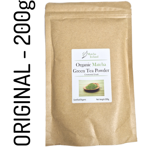 200g - Organic Ceremonial Grade Matcha Green Tea Powder - Matcha Ireland